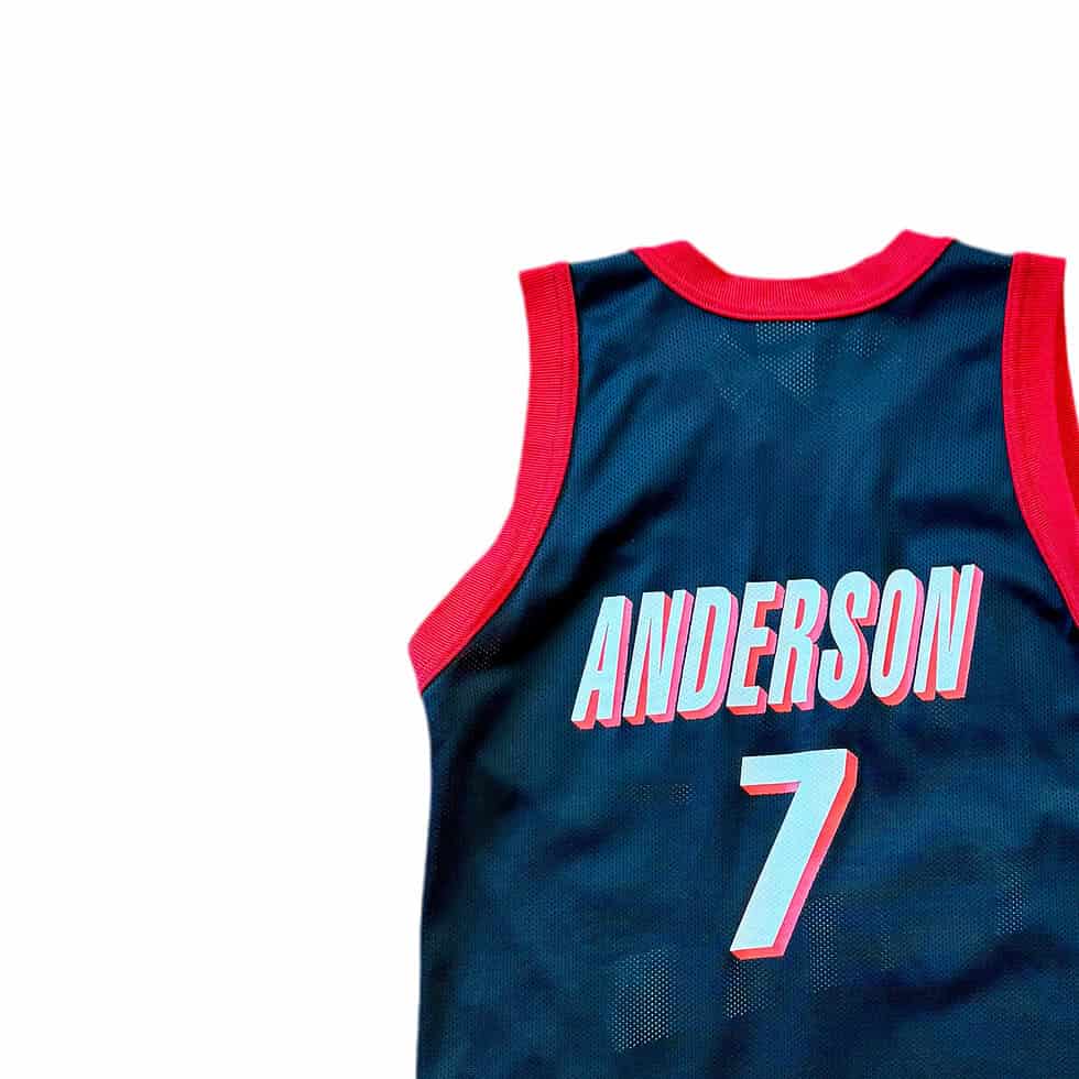Champion 90's Blazers Kenny Anderson Jersey Youth M - Image 2
