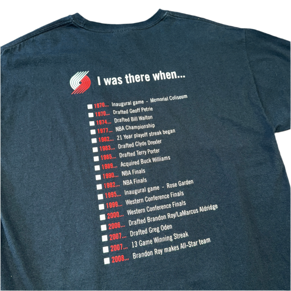 Trail Blazers Season Ticket Holder Tee Sz L - Image 5