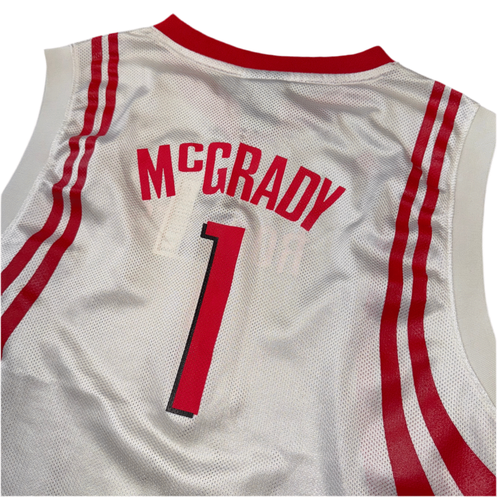 Adidas Houston Rockets T-MAC Jersey Sz YXL - Image 6