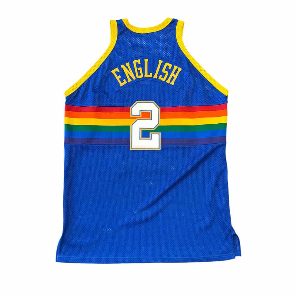 NWT Alex English Denver Nuggets Jersey Sz 2X - Image 2