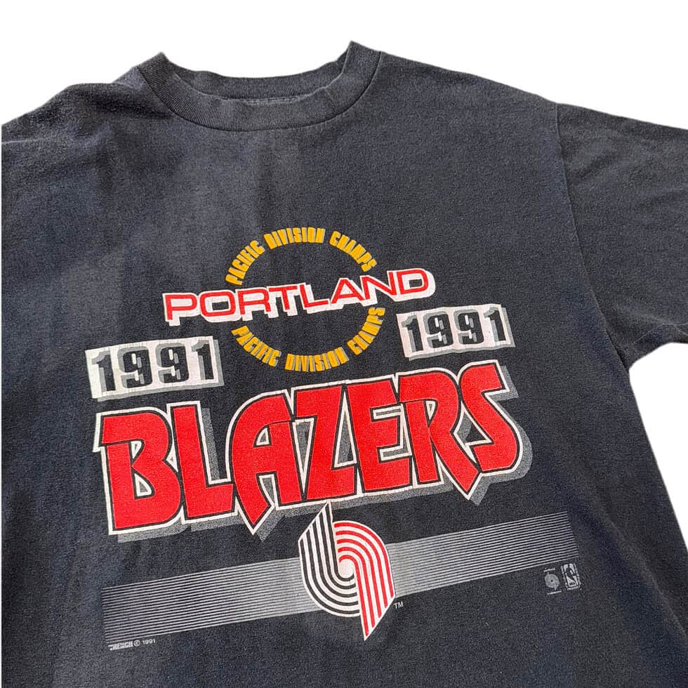 Trench 1991 Portland Trail Blazers PAC Champs Tee Sz L - Image 2