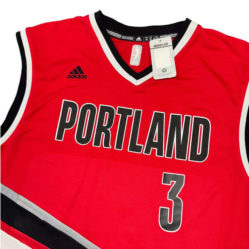 NWT Adidas Signed CJ McCollum Jersey Sz XL - Image 7