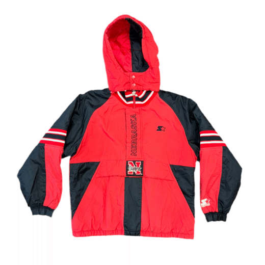 Starter Nebraska Huskers Puffer Jacket Sz YL