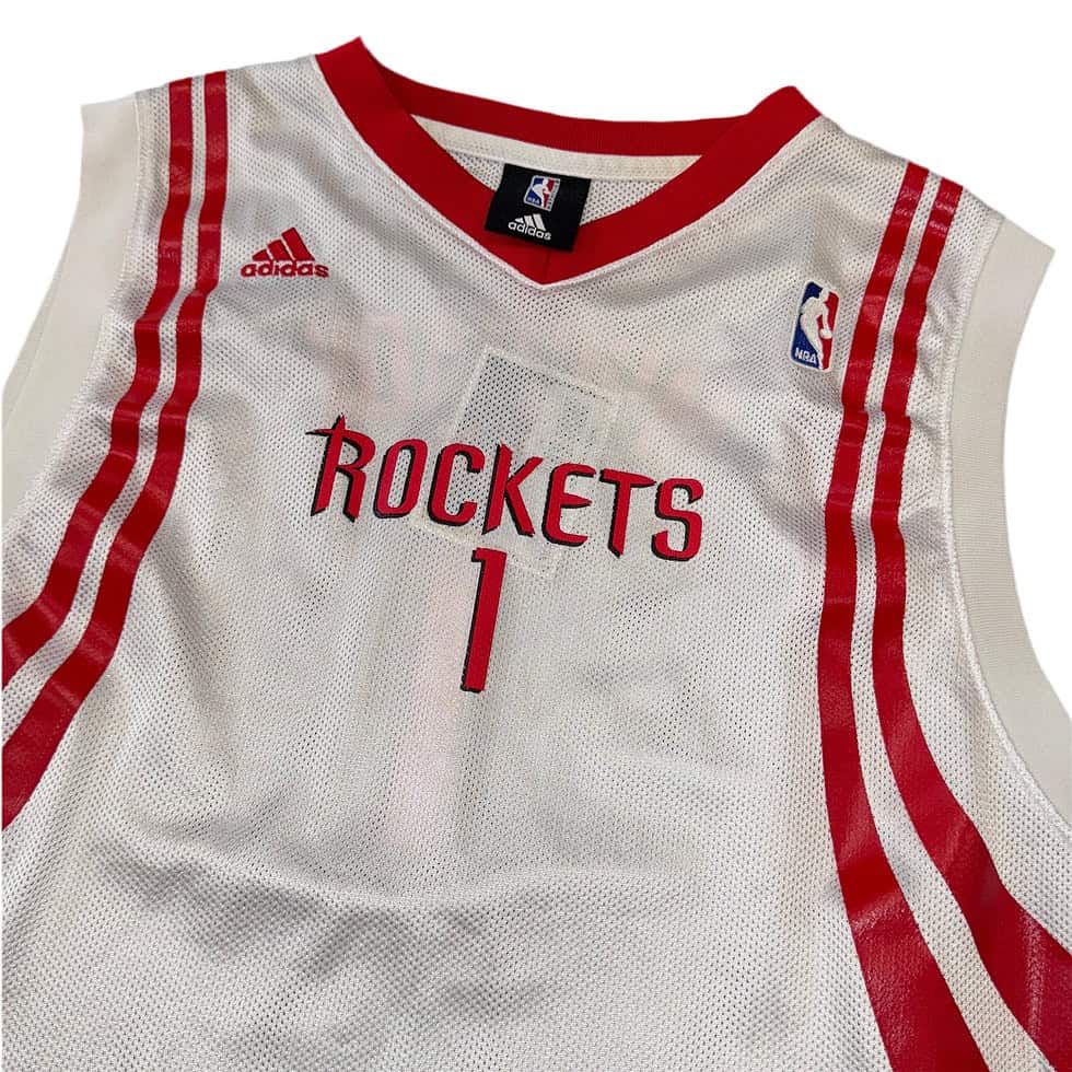 Adidas Houston Rockets T-MAC Jersey Sz YXL - Image 5