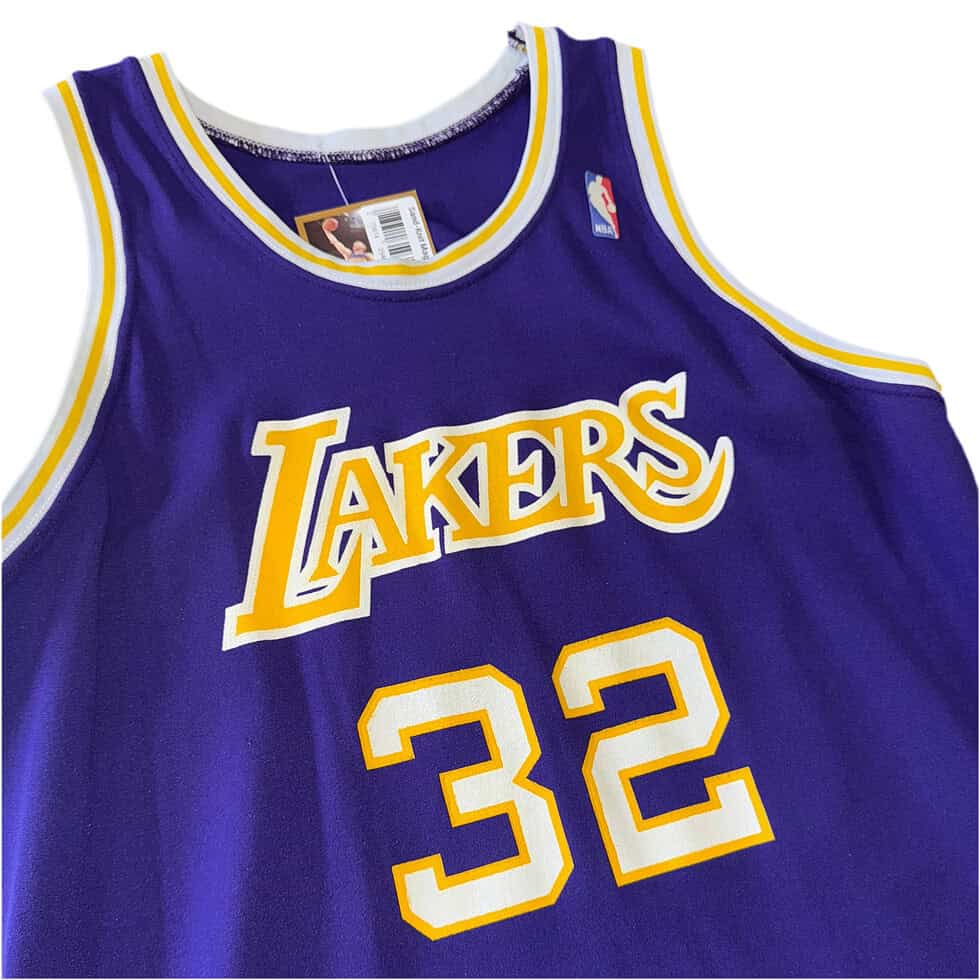Sand-Knit Los Angeles Lakers Magic Johnson Jersey Sz XL - Image 4