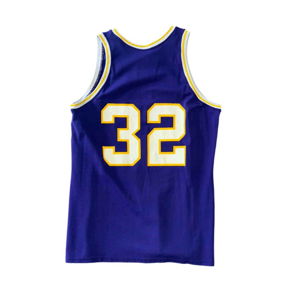 Sand-Knit Los Angeles Lakers Magic Johnson Jersey Sz XL - Image 2