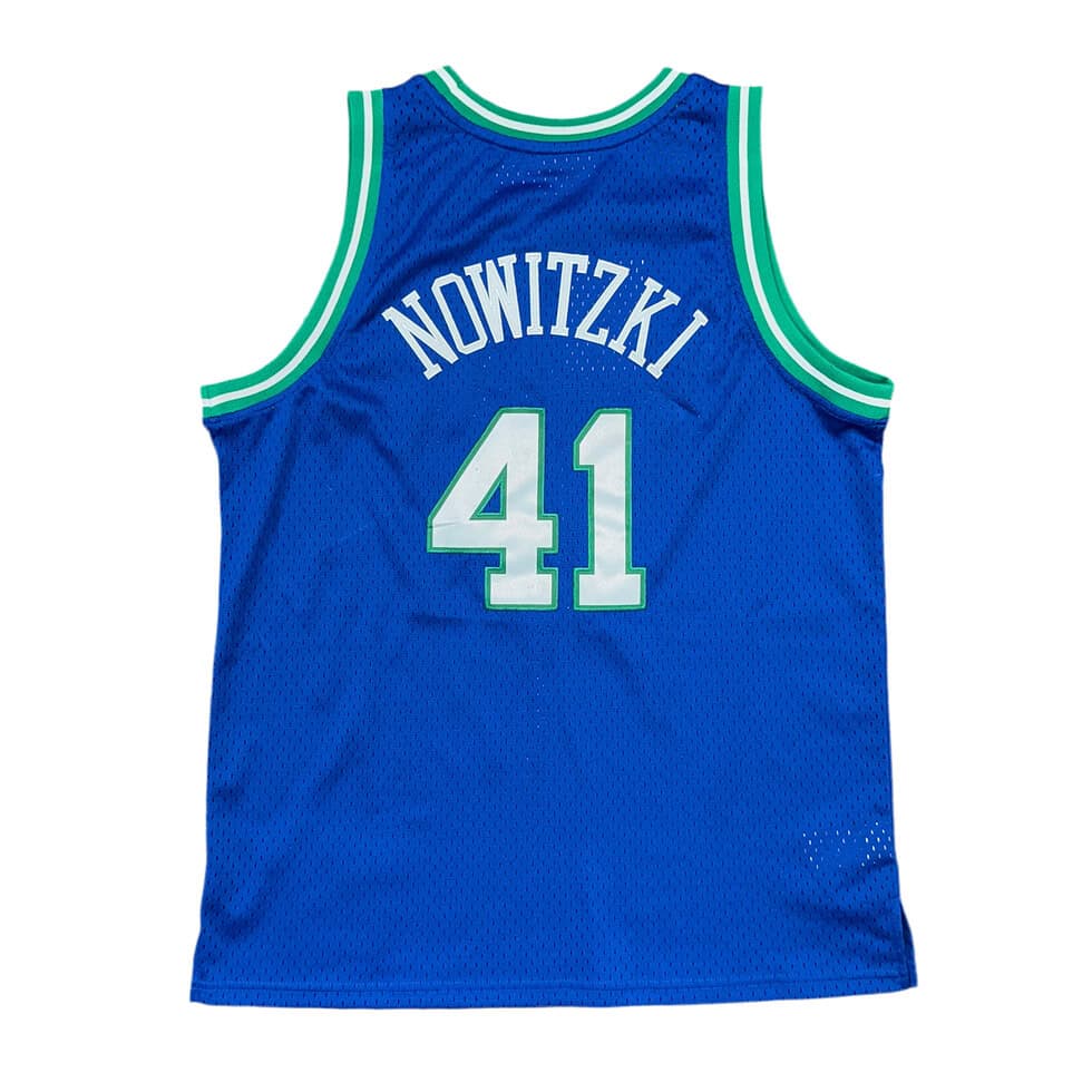Mitchell & Ness Dallas Mavericks Dirk Nowitzki Jersey Sz YXL - Image 2