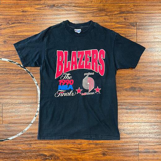 Hanes 90's Finals Portland Trail Blazers Tee Sz L