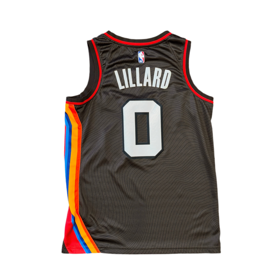 Nike Portland Trail Blazers Damian Lillard Jersey Sz M - Image 2