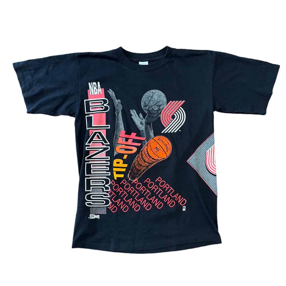 Salem Sportswear Portland Trail Blazers AOP Tee Sz L