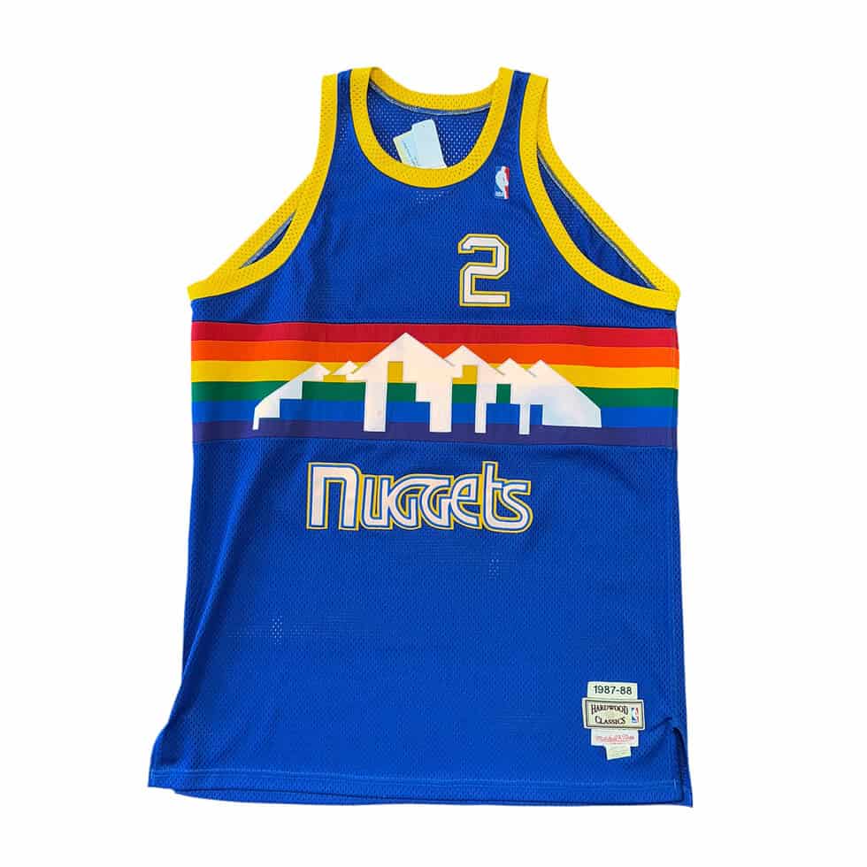 NWT Alex English Denver Nuggets Jersey Sz 2X