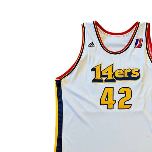 Adidas 2007-08 D-League 14ers Game Worn John Thomas Jersey Sz 3X
