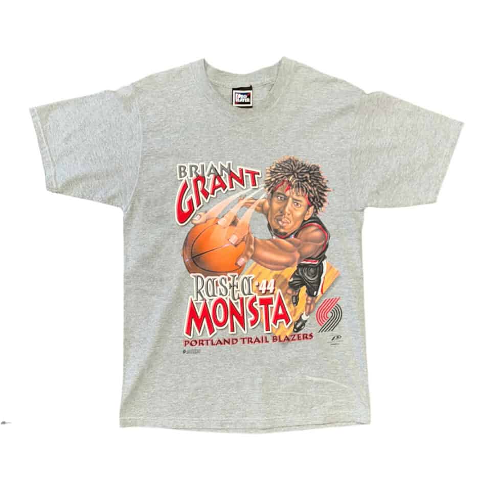 Pro Player Brian Grant Portland Trail Blazers Big Head Tee Sz M