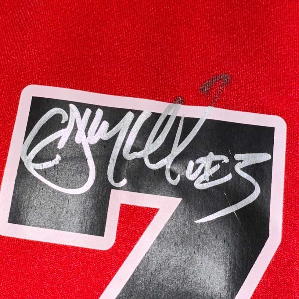 NWT Adidas Signed CJ McCollum Jersey Sz XL - Image 3