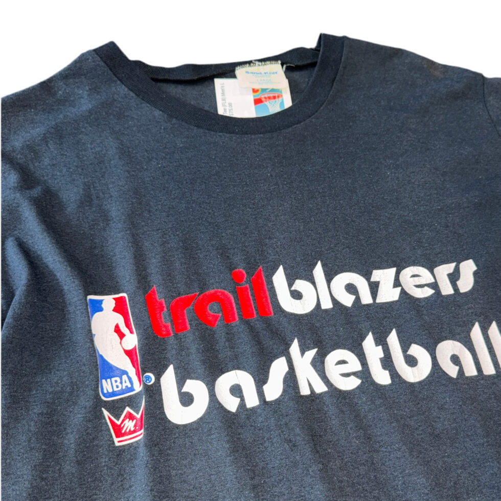 Sand Knit Portland Trail Blazers Tee Sz L - Image 2