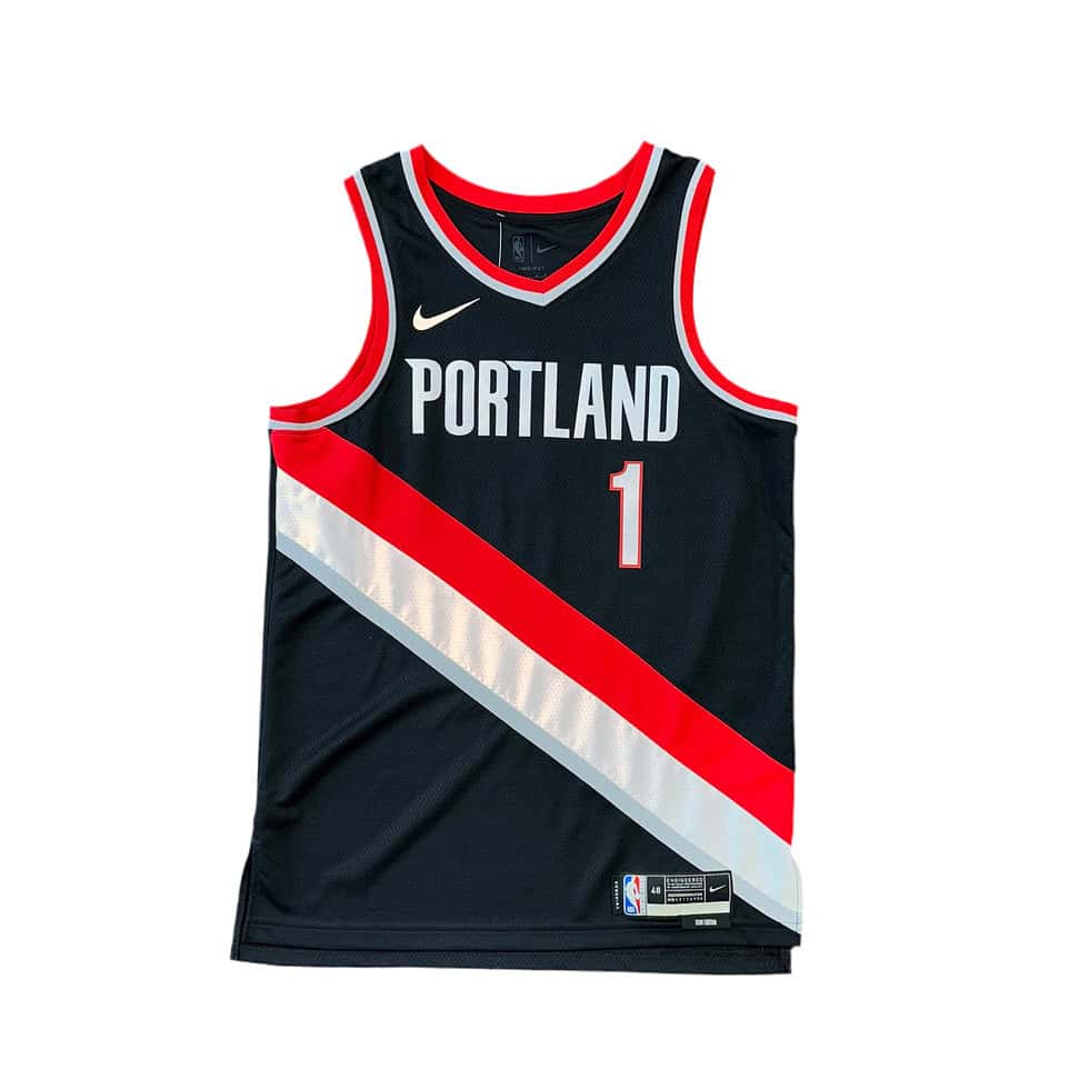 NWOT Signed Portland Trail Blazers Ant Simons Jersey Sz L