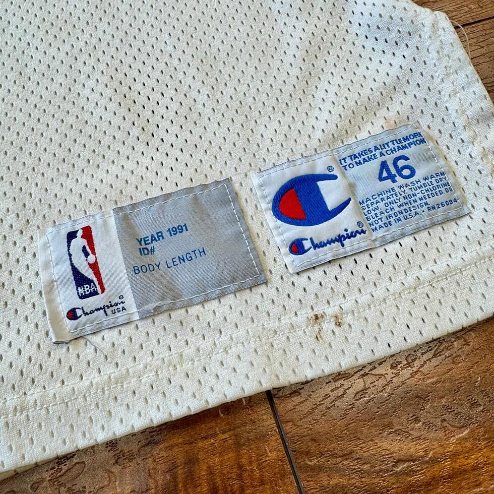 Champion 1991-92 Blazers Game Worn Alaa Abdelnaby Jersey - Image 3
