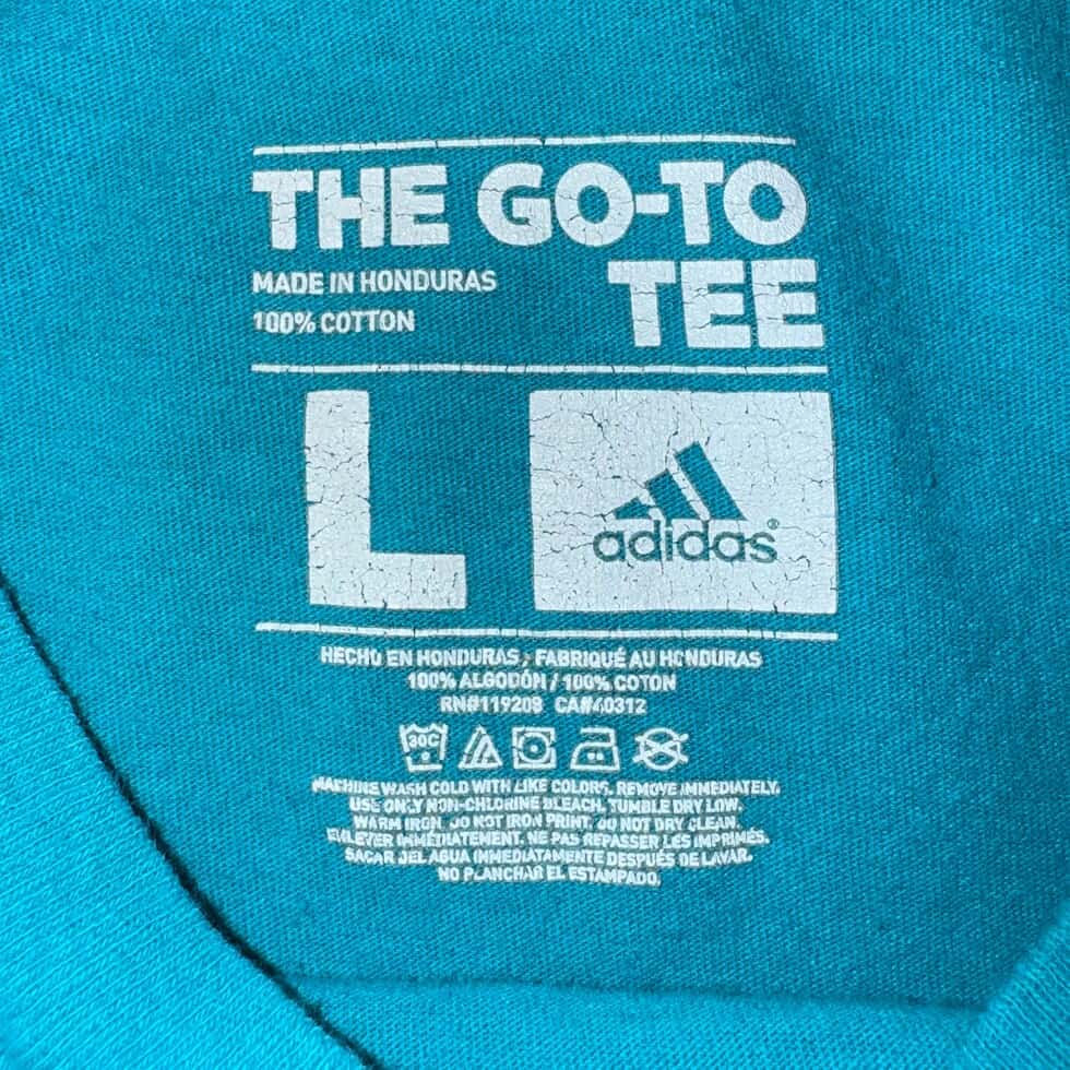 Adidas Charlotte Hornets Tee Sz L - Image 3