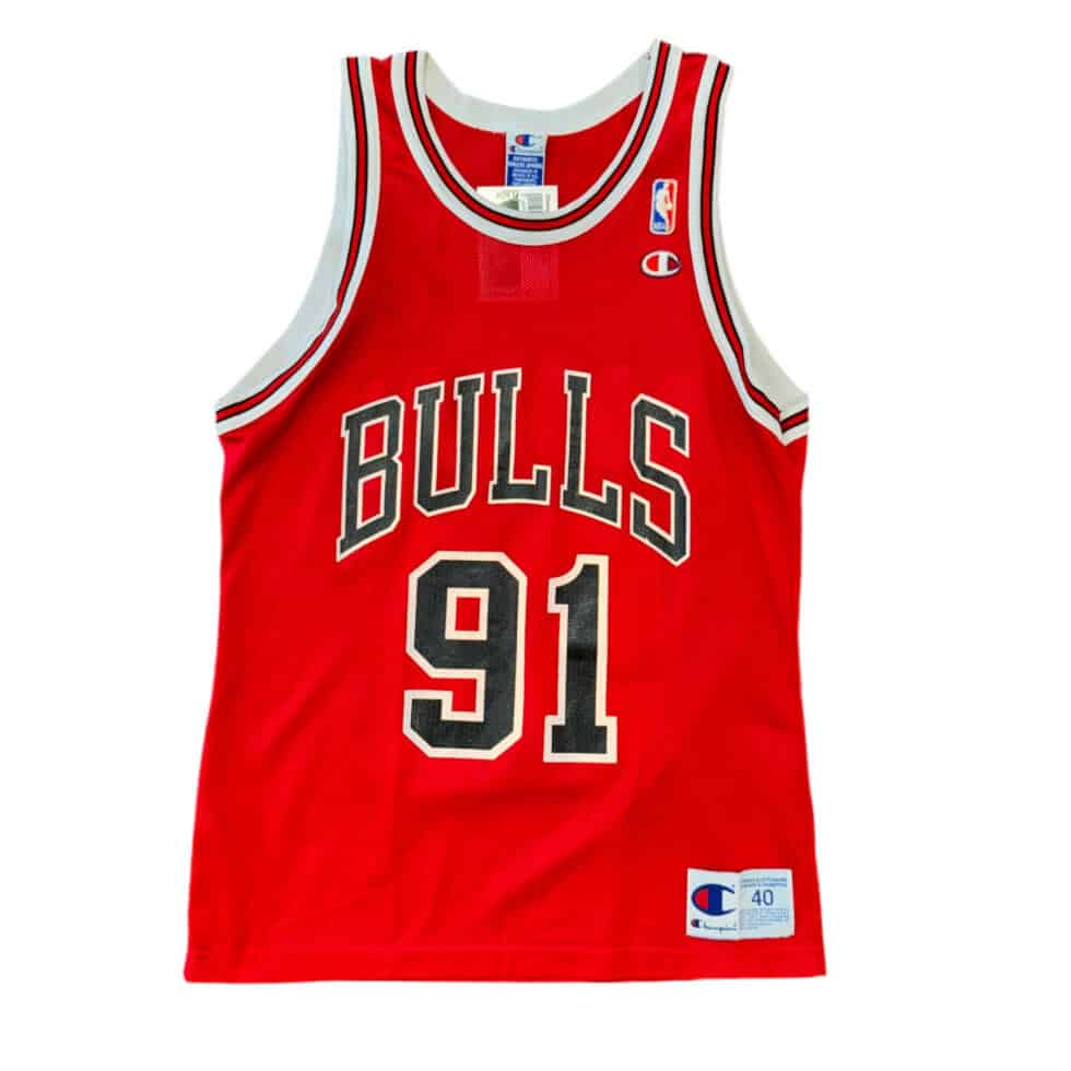 Champion Chicago Bulls Dennis Rodman Jersey Sz M