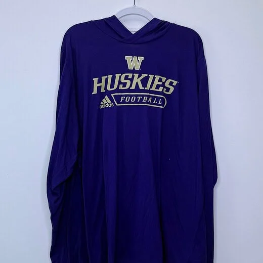 Washington Huskies Adidas 3XL LS Hoodie Tee