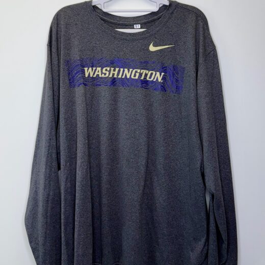 Nike Washington Huskies FB Long Sleeve Tee - 3XL