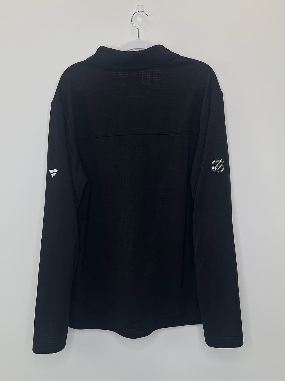 Red Wings Fanatics Pro Black 1/4-Zip Pullover - Image 3