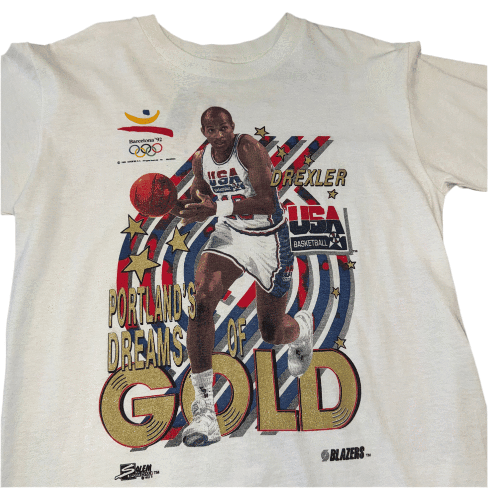 Salem Sportswear 1992 USA Going For Gold Tee Sz M - Image 3