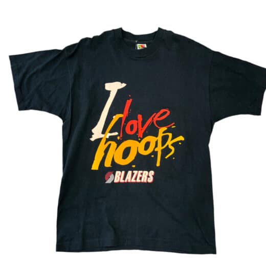 FOTL Portland Trail Blazers “I love Hoops” Tee Sz XL