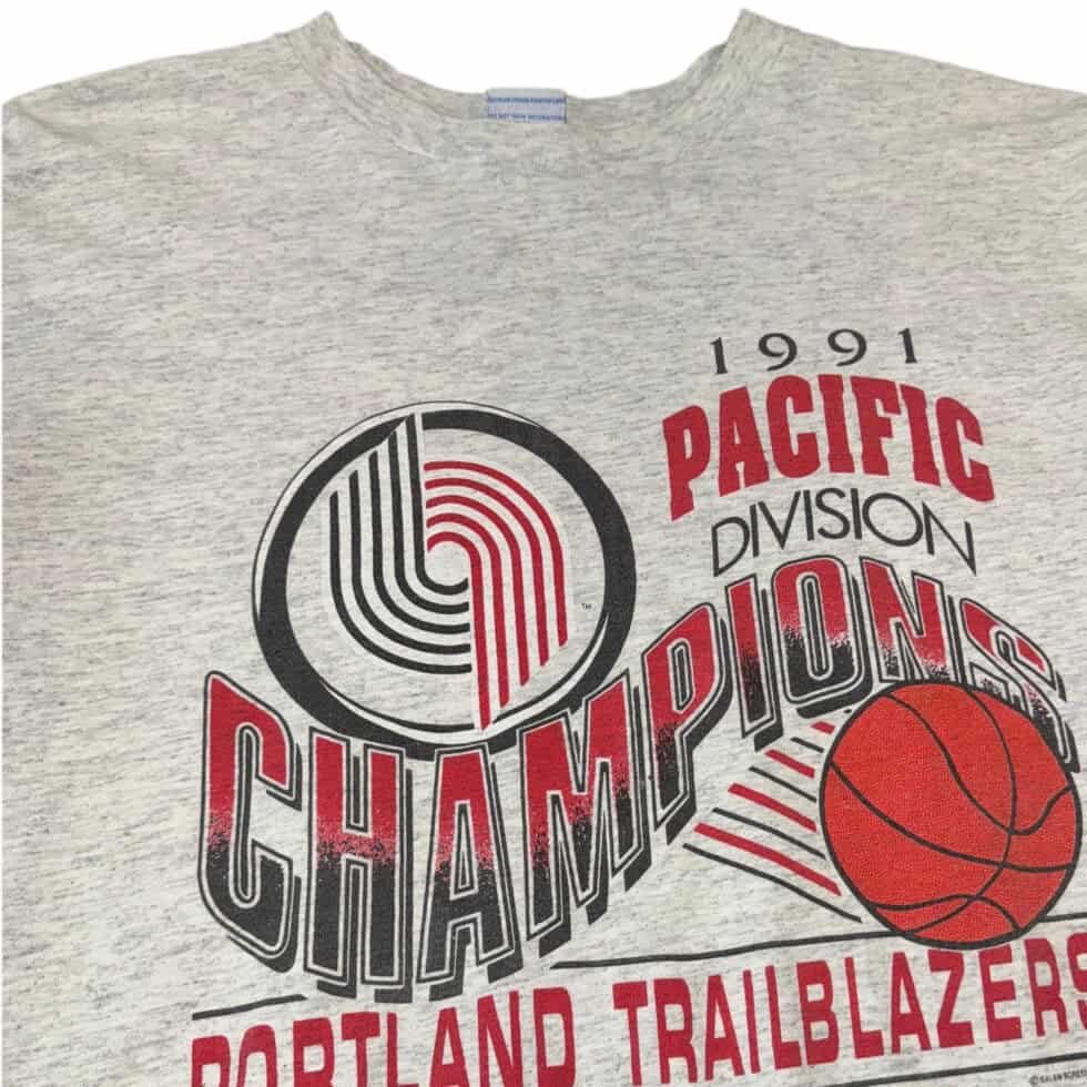 Salem Sportswear PAC 1991 Portland Trail Blazers Tee Sz L - Image 3