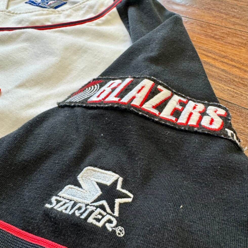 Starter 90's Blazers Baseball Button Up Jersey Sz XL - Image 3