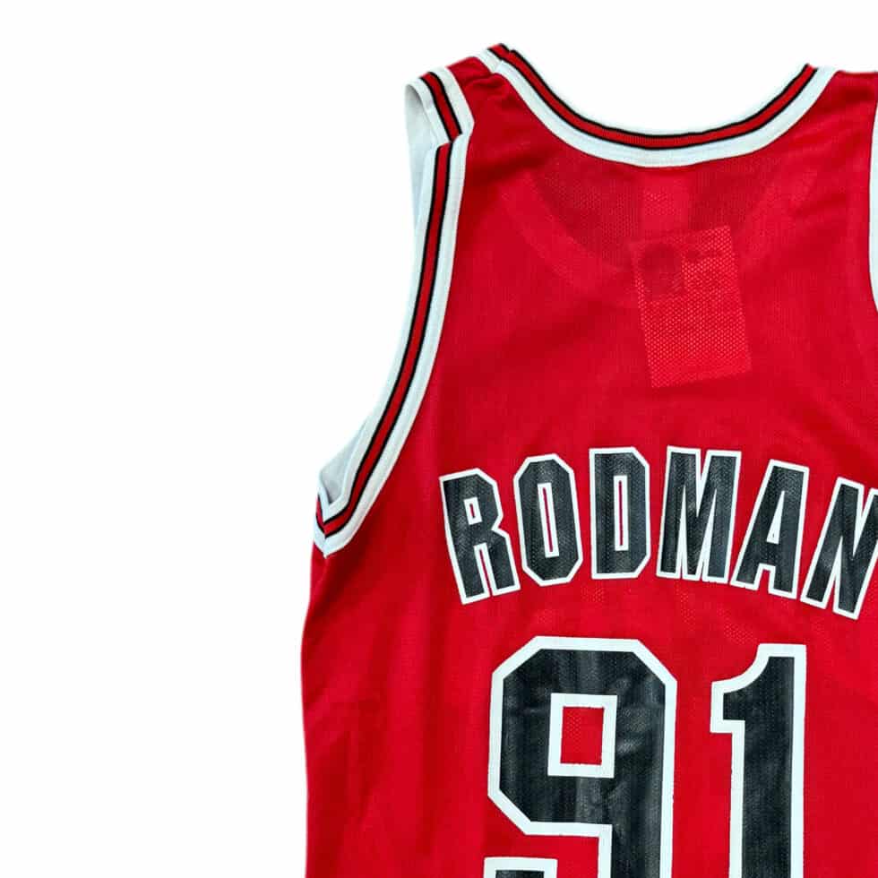 Champion Chicago Bulls Dennis Rodman Jersey Sz M - Image 2